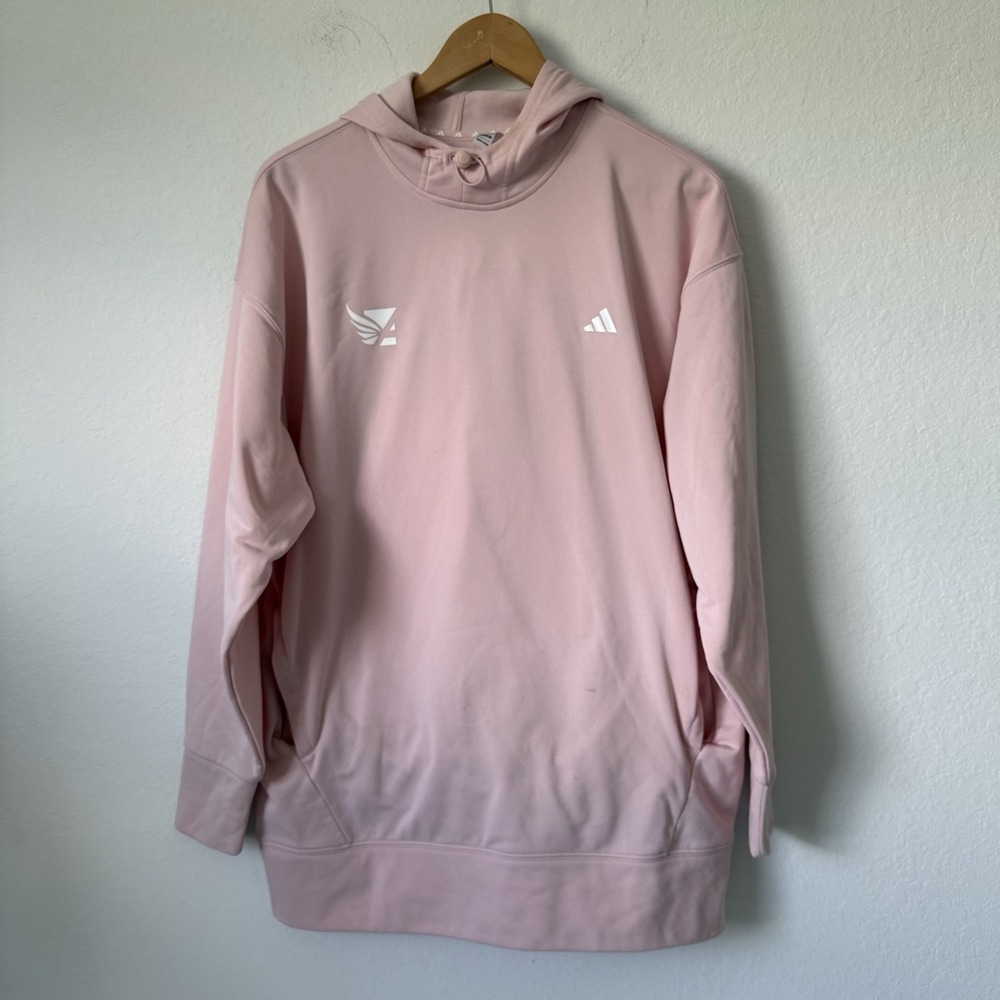 Adidas Women's Game and Go Training Hoodie Sandy Pink IX5071 Size‎ Large